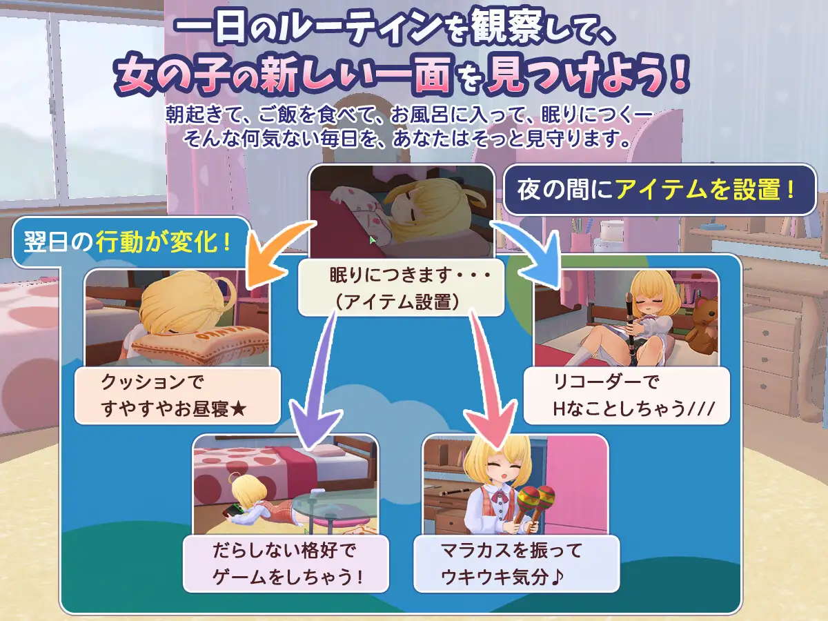 新汉化[日式3D/萝/潮吹] 秘密日常 ―窥视女孩的私密生活― ひみつのまいにち ― こっそり見守るあの子の生活 ― 汉化版+去码版+存档 [370M]
