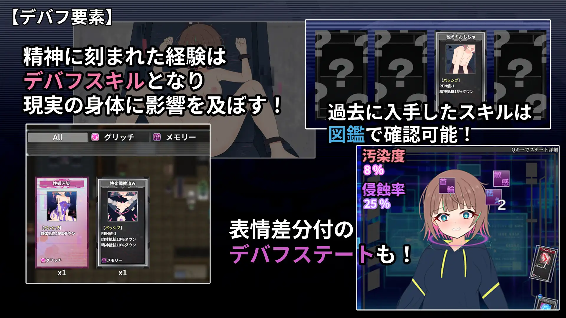 新作[探索RPG/羞耻/耻辱] 幻装少女娜姬 -赛博色情陷阱地牢潜入录 – 幻装少女ナギ -サイバーエロトラップダンジョン潜行録- AI汉化版 [820M]